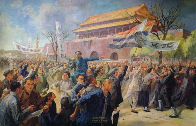 周令釗《五四運動》油畫，1951年，中國國家博物館藏.jpg
